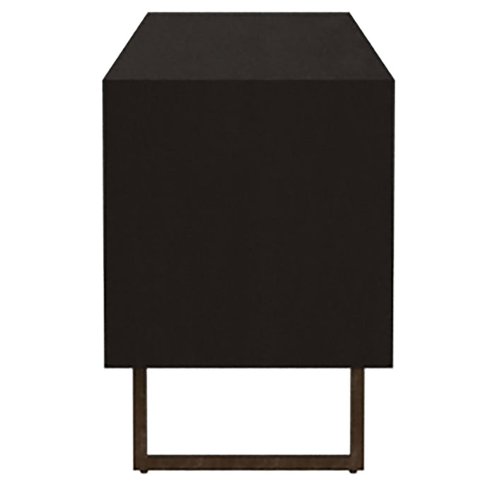 Marsden 2-door Mango Wood 70-inch TV Stand Charcoal Black