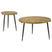 Pilar 2-piece Solid Wood Coffee and End Table Set Natural