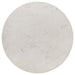 Aldis Round Marble Top Side End Table White and Natural