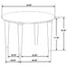Aldis Round Marble Top Coffee Table White and Natural