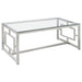 Merced 3-piece Rectangular Coffee and End Table Set Nickel