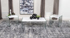 Opal 3-piece Coffee and End Table Set White High Gloss