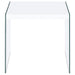 Opal 3-piece Coffee and End Table Set White High Gloss