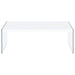 Opal 3-piece Coffee and End Table Set White High Gloss