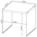 Opal 3-piece Coffee and End Table Set White High Gloss