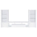 Jude 3-piece 71-inch TV Entertainment Center White High Gloss