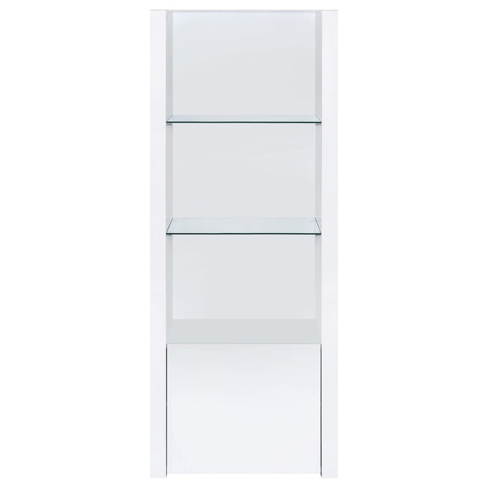 Jude 3-piece 71-inch TV Entertainment Center White High Gloss