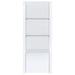 Jude 3-shelf Engineered Wood Media Tower High Gloss White