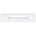 Jude 2-door Engineered Wood 79-inch TV Stand High Gloss White