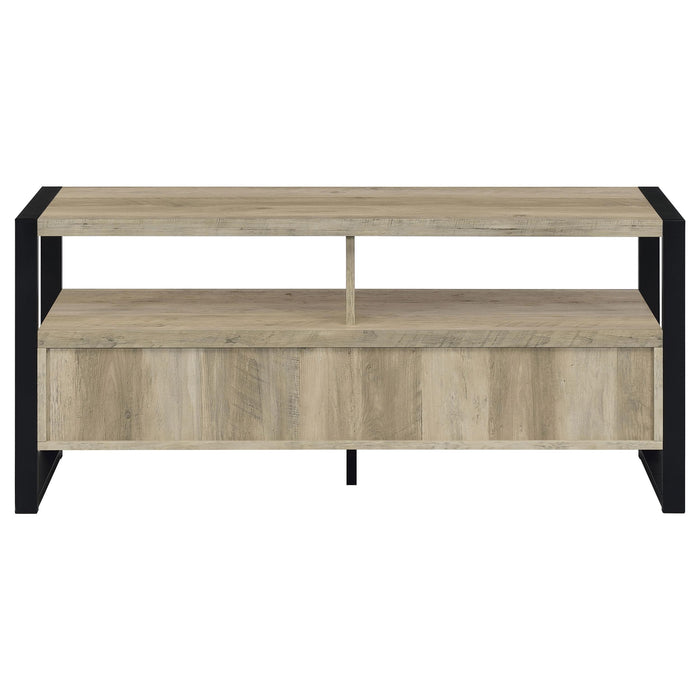 James 2-drawer Engineered Wood 48-inch TV Stand Distressed Pine