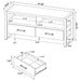 James 2-drawer Engineered Wood 48-inch TV Stand Distressed Pine