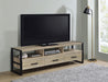 James 3-drawer Engineered Wood 71-inch TV Stand Distressed Pine
