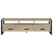 James 3-drawer Engineered Wood 71-inch TV Stand Distressed Pine