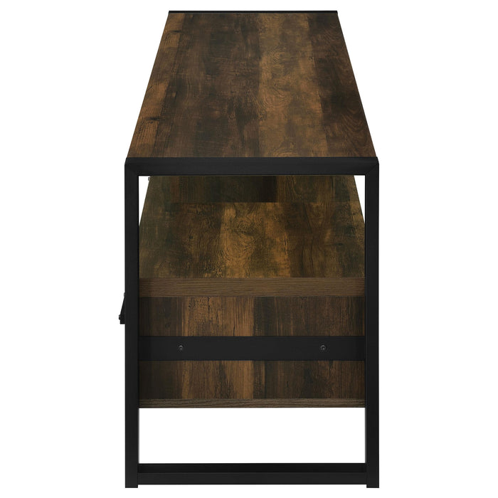James 3-drawer Engineered Wood 71-inch TV Stand Dark Pine