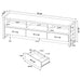 James 3-drawer Engineered Wood 71-inch TV Stand Dark Pine