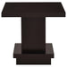 Reston 2-piece Square Coffee and End Table Set Cappuccino