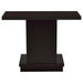 Reston Engineered Wood Pedestal Console Table Cappuccino