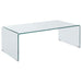 Ripley 2-piece Bent Glass Coffee and End Table Set Clear