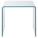 Ripley 2-piece Bent Glass Coffee and End Table Set Clear