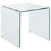 Ripley 3-piece Bent Glass Coffee and End Table Set Clear