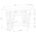 Stevens 2-shelf Engineered Wood Entryway Console Table Grey