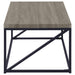 Birdie Rectangular Engineered Wood Coffee Table Sonoma Grey