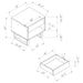 Atchison 1-drawer Rectangular End Table White High Gloss