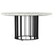 Haven 3-piece Round Marble Coffee and End Table Set Black