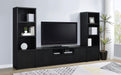 Winfield 3-sheld Media Tower Entertainment Pier Black