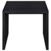 Knapp Engineered Wood Square Side End Table Black