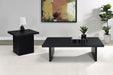 Max Square Engineered Laminate End Side Table Black