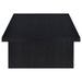 Max 2-piece Rectangular Coffee and End Table Set Black