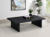 Max Rectangular Engineered Laminate Coffee Table Black