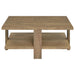 Dawn 3-piece Round Coffee and End Table Set Mango Brown