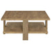 Dawn Square Engineered Wood Coffee Table Mango Brown