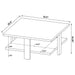 Dawn Square Engineered Wood Coffee Table Mango Brown
