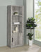 Burke 3-shelf Engineered Wood Media Tower Grey Driftwood