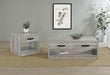 Felix 1-drawer Engineered Wood Side End Table Grey Driftwood