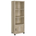Sachin 3-shelf Engineered Wood Media Tower Distressed Pine