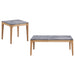 Polaris 2-piece SmartTop Coffee and End Table Set Grey