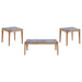 Polaris 3-piece SmartTop Coffee and End Table Set Grey