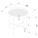Ozella 2-piece Round Coffee and End Table Set Sandy Black