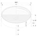 Ozella Round Coffee Table with Hidden Storage Sandy Black