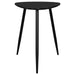 Odessa Triangular Solid Wood End Table Black