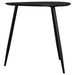 Odessa Triangular Solid Wood End Table Black