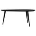 Odessa Triangular Solid Wood Coffee Table Black