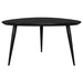 Odessa Triangular Solid Wood Coffee Table Black