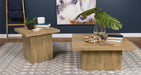 Devar Square Engineered Wood End Table Mango Brown