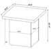 Devar 2-piece Square Coffee and End Table Set Mango