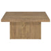 Devar Square Engineered Wood Coffee Table Mango Brown